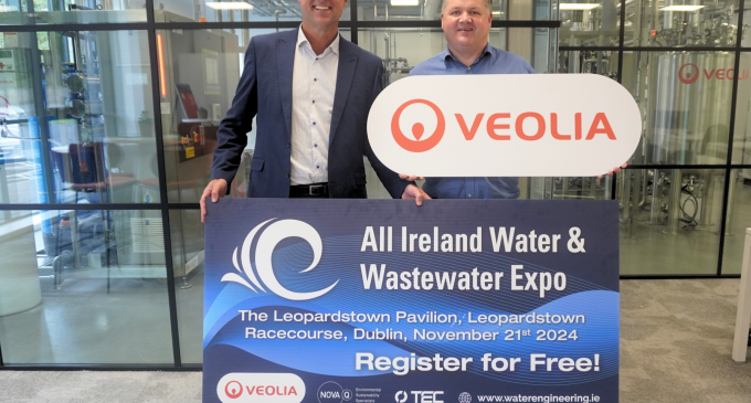 Veolia Ireland as the headline sponsor for the 2024 All-Ireland Water and Wastewater Expo